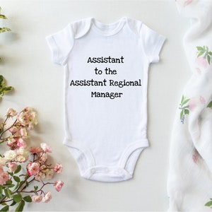 Assistant To The Assistant Ragional Manager bodysuit, Funny The Office Baby bodysuit, Funny Baby Gift, Dwight Schrute bodysuit, PR050