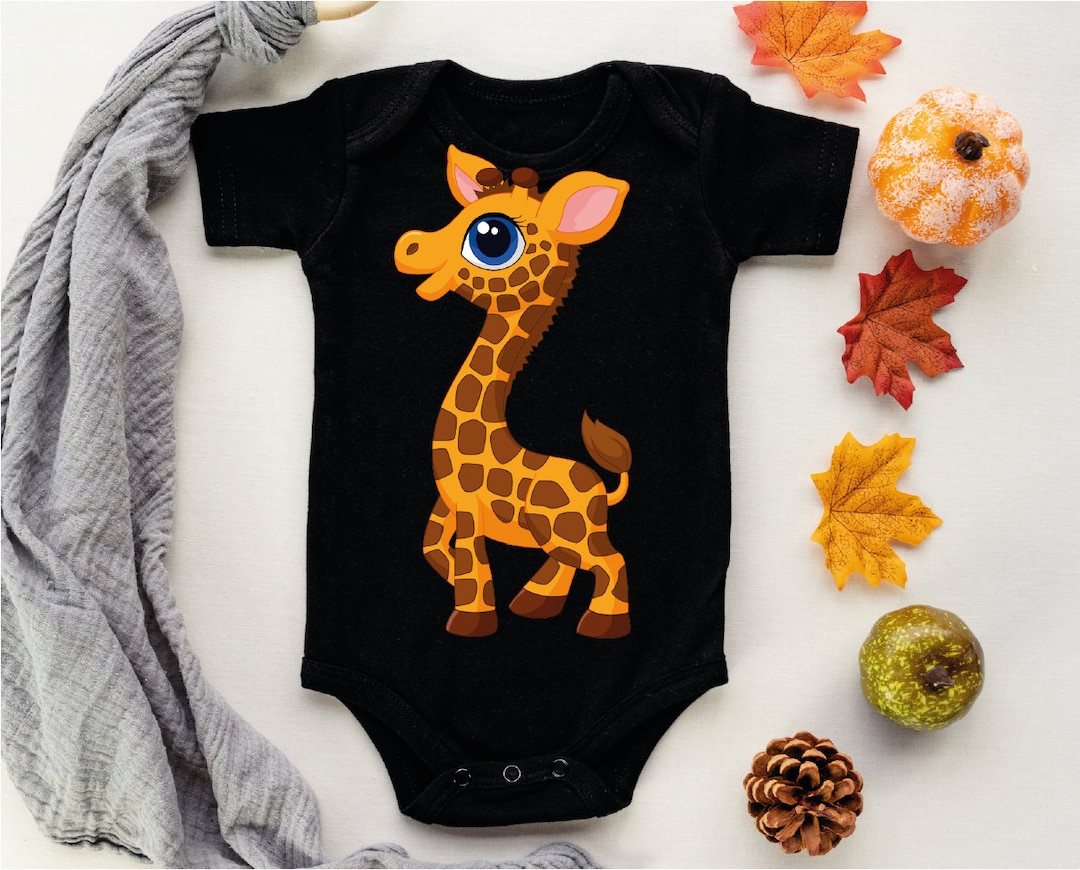 Giraffe Onsie, Cute Giraffe Bodysuits, Giraffe Baby Clothes, Giraffe Bodysuit, Funny Animal