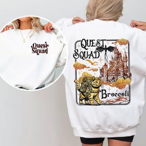 Broccoli Quest Squad Shirt, Onyx Storm Sweatshirt, Basgiath War College, Trendy Gift For Readers, Fantasy Book Dragon, pr931