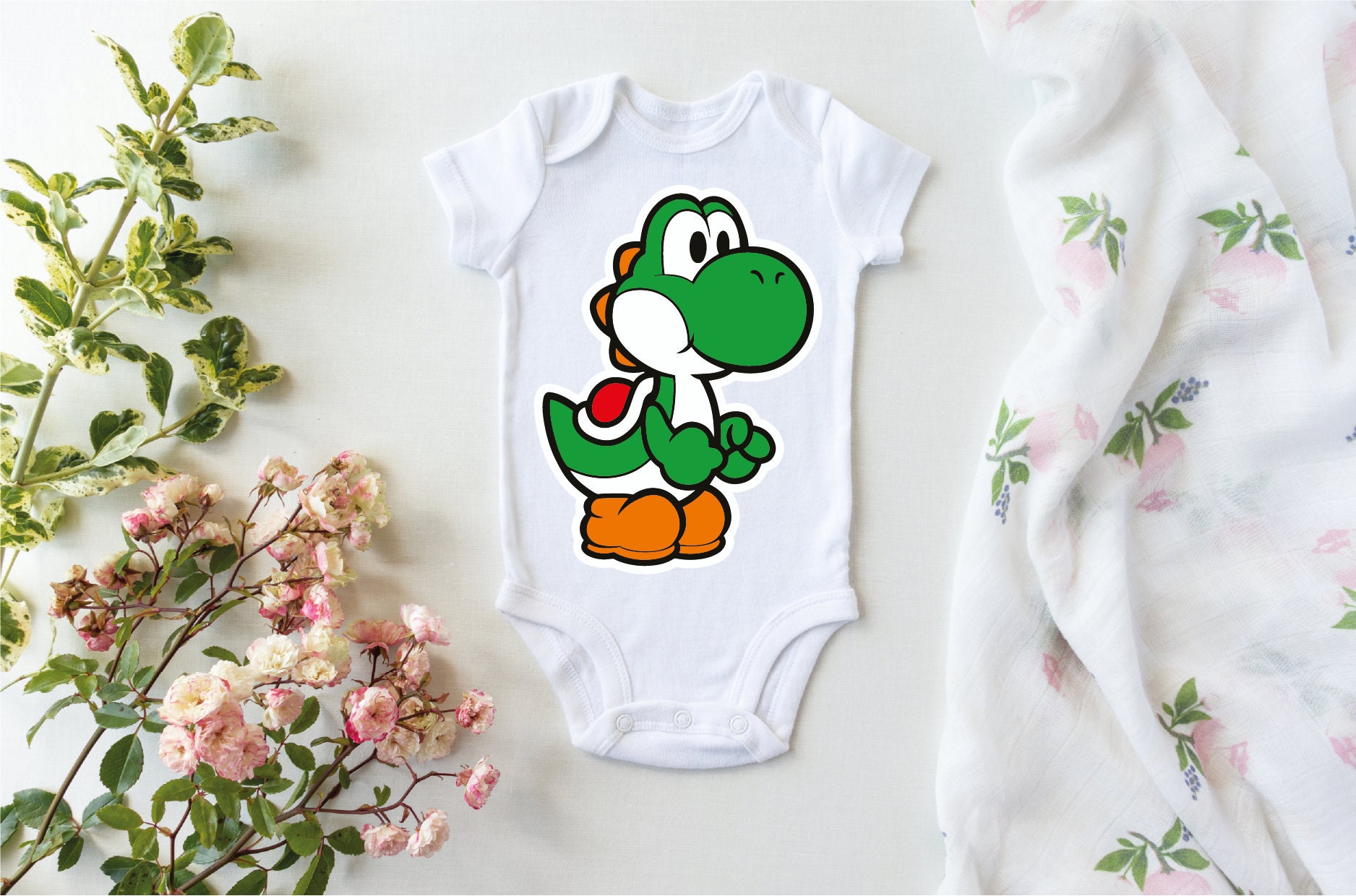 Yoshi hotsell baby onesie