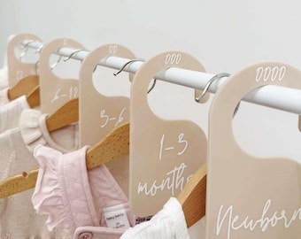 Acrylic Baby Wardrobe Dividers: Newborn to 18 Months