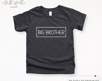 Camiseta de Gran Hermano para niño pequeño: Anuncio de embarazo, cuello redondo