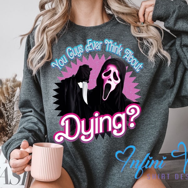 Pink Ghostface Sweatshirt Pink Horror Doll Shirt Pink Halloween Ghostface Doll Crewneck Doll Scream Ghost Mask Doll Horror Doll TShirt