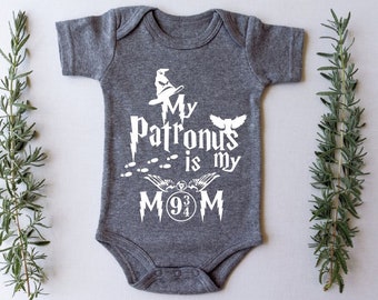 My Patronus is My Mom Bodysuit, Cute Bodysuit, My Patronus is My Mom Toddler Shirt, Patronus Kids Shirt, TB311