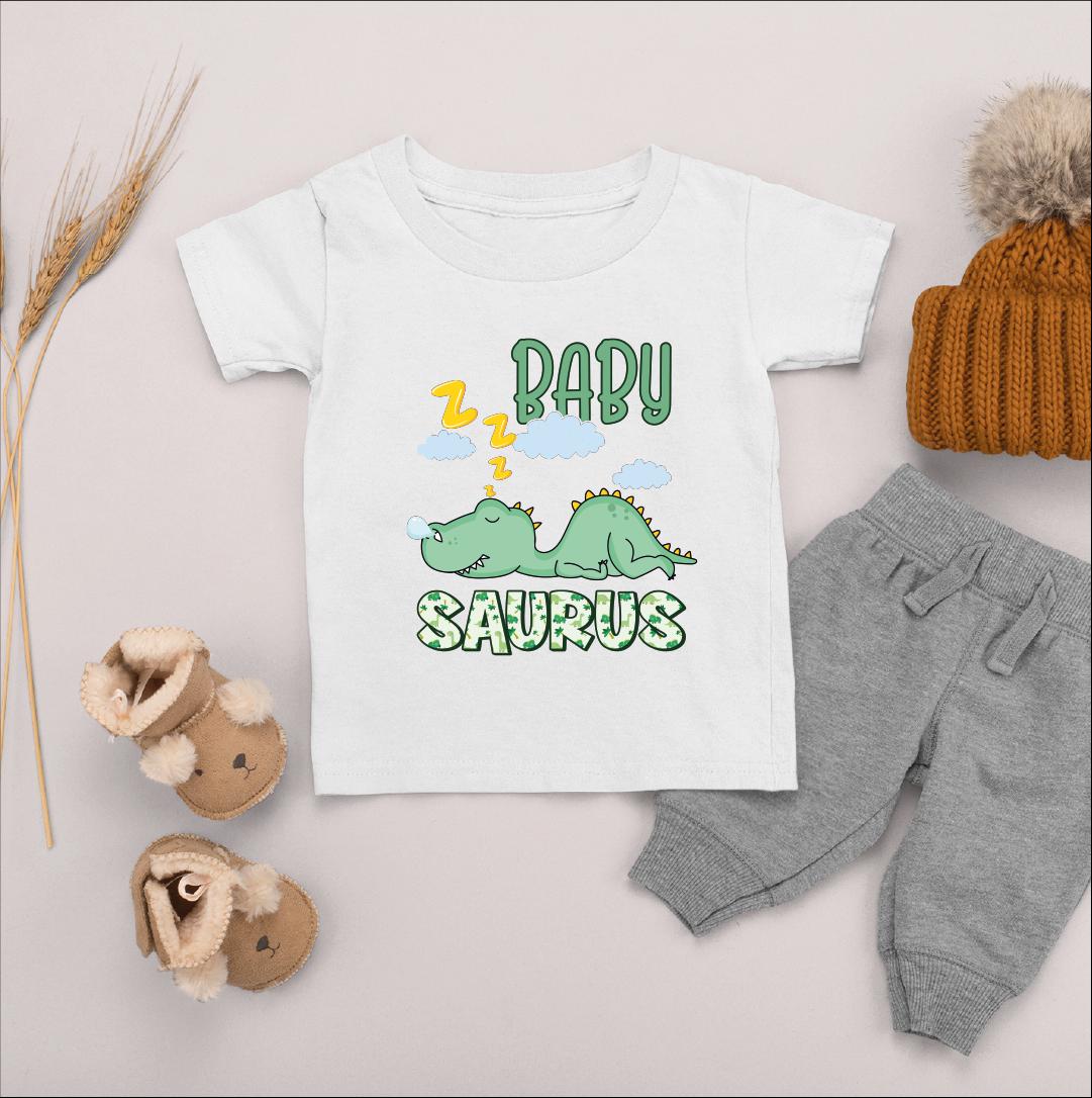 Baby Saurus Bodysuit, Funny Baby Clothes, Dinosaur Baby Gift, Baby Boy ...
