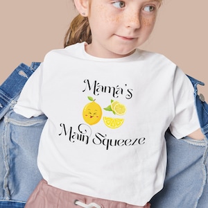 Mama&#39;s Main Squeeze Toddler Shirt, Funny Lemon Kids Shirt, Cute Lemon Kids Outfit TB392