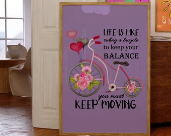 Motivational Positivity Kindness Quote Poster Modern Mid century Wall Print Retro Colorful Wall Poster Art Print Digital Boho Hippie Poster