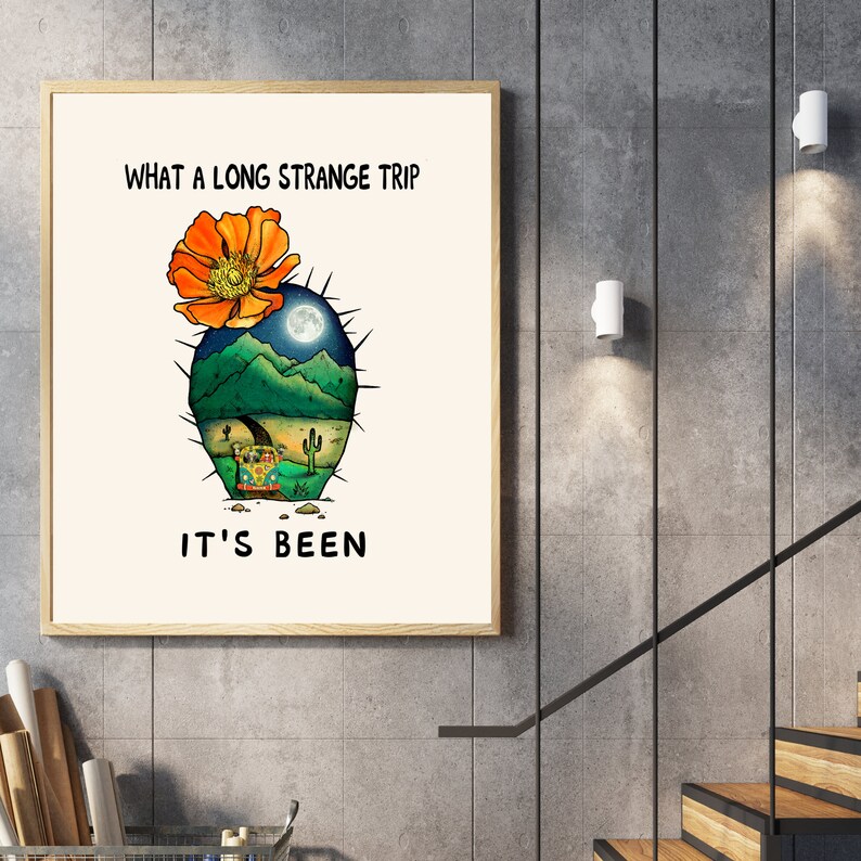 Retro 70s Wall Art Decor, 70s Wall Art, Retro Home Decor, 70s Hippie