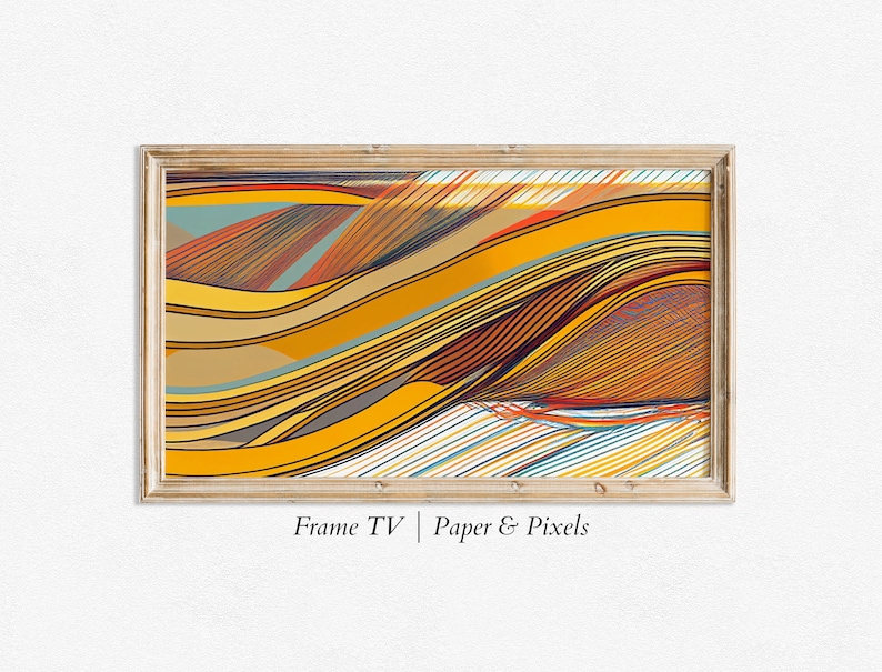 4K Samsung Frame Digital Art Mystic Horizon Abstract Boho LG OLED Art