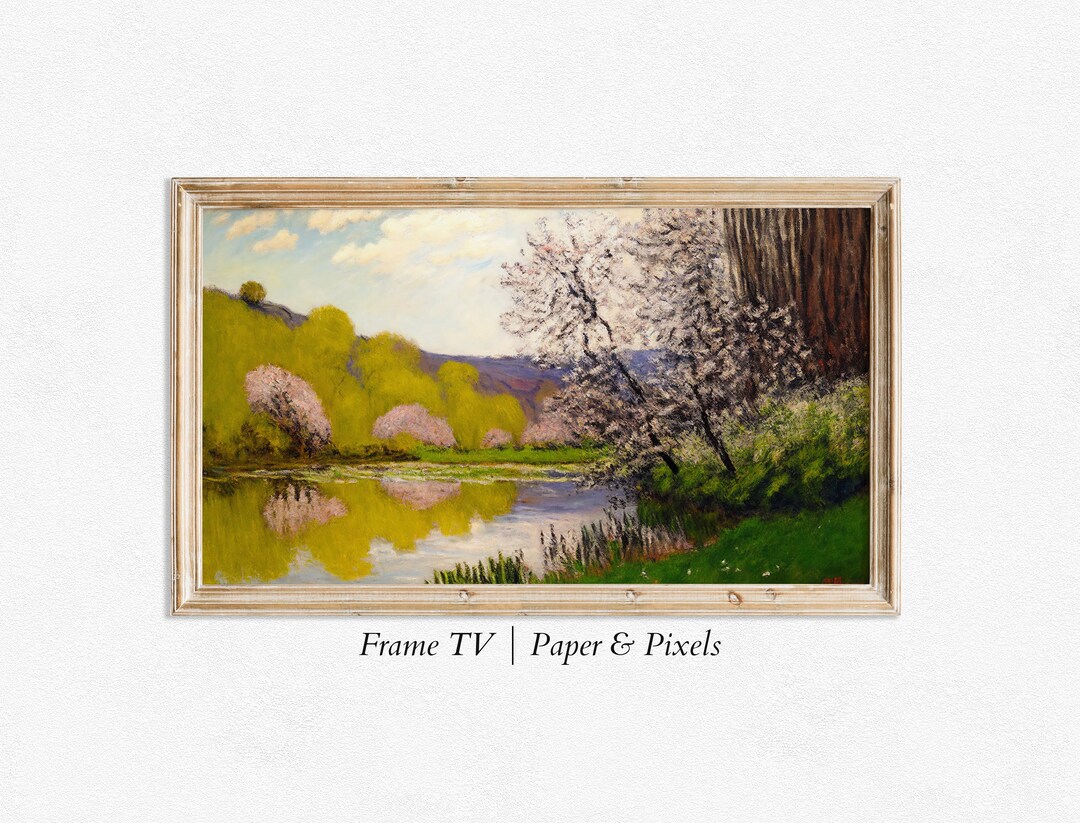 4K Samsung Frame Digital Art Springtime Vintage Spring Art LG