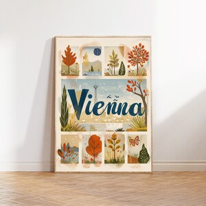 Venice All Seasons Travel Poster, Vintage Venice Print, Travel Destination Art, Italy Wall Decor