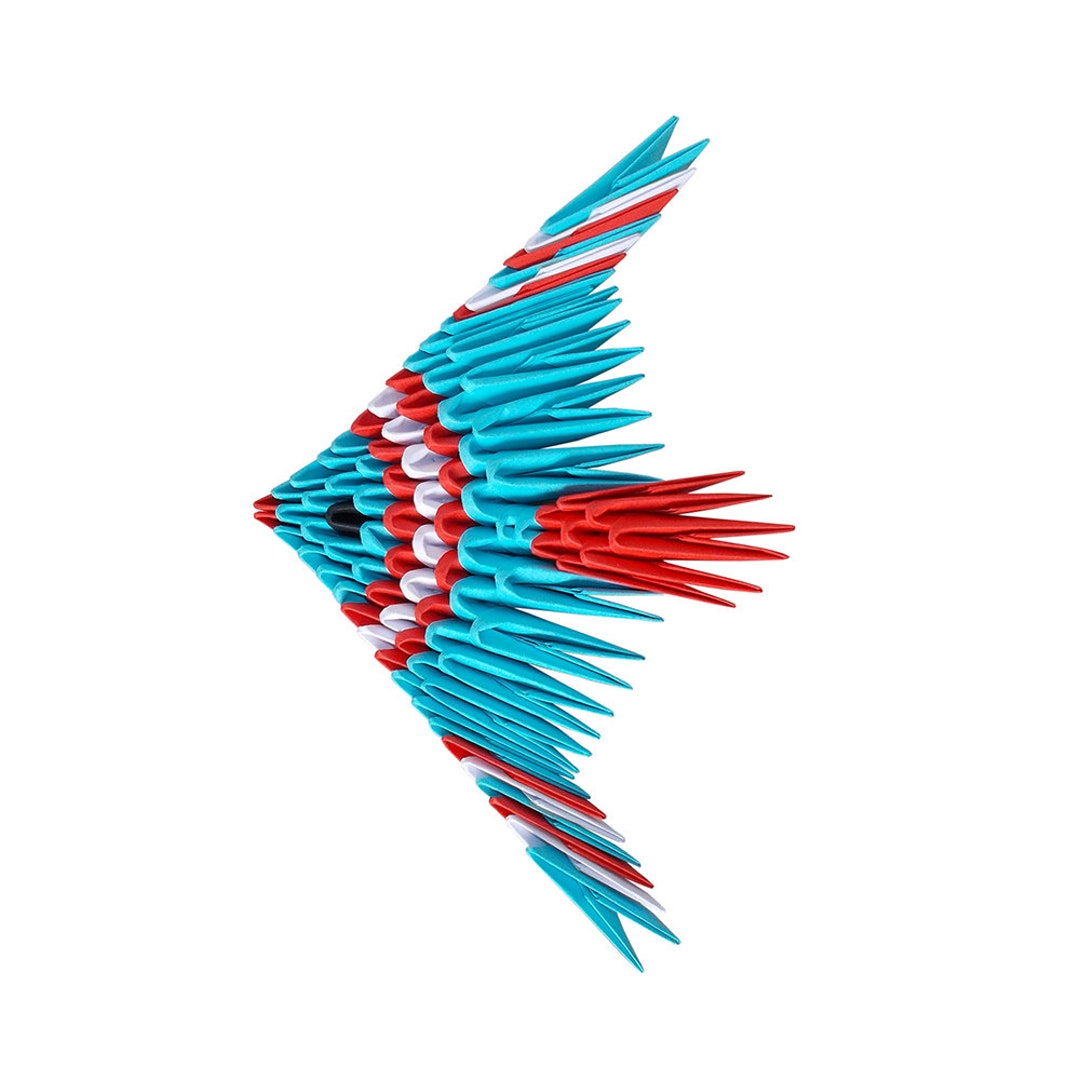 Modular Origami Fish 3D Modular Origami, Blue Fish XL - Etsy