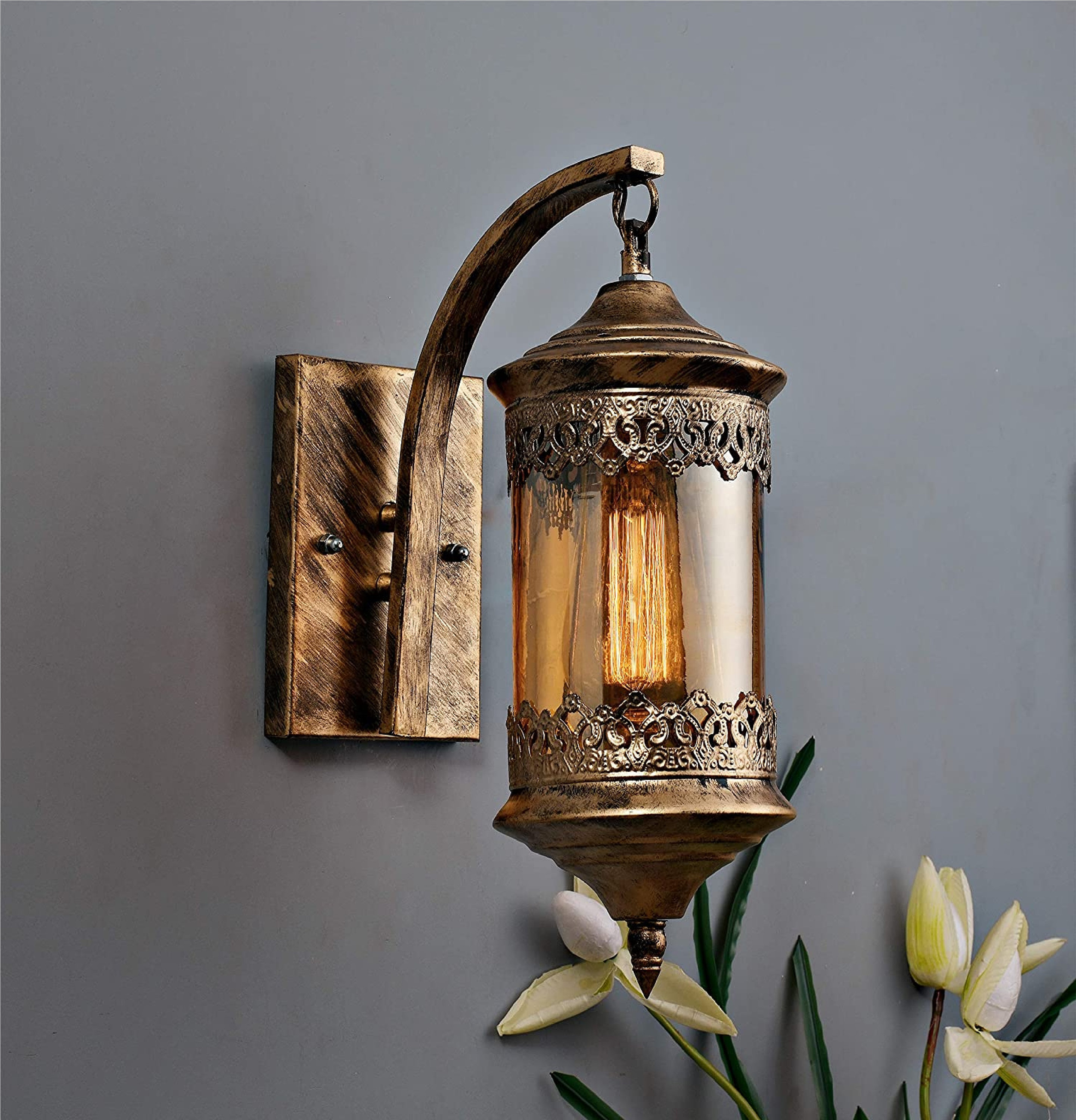 Oil rubbed bronze indoor wall sconce outlet