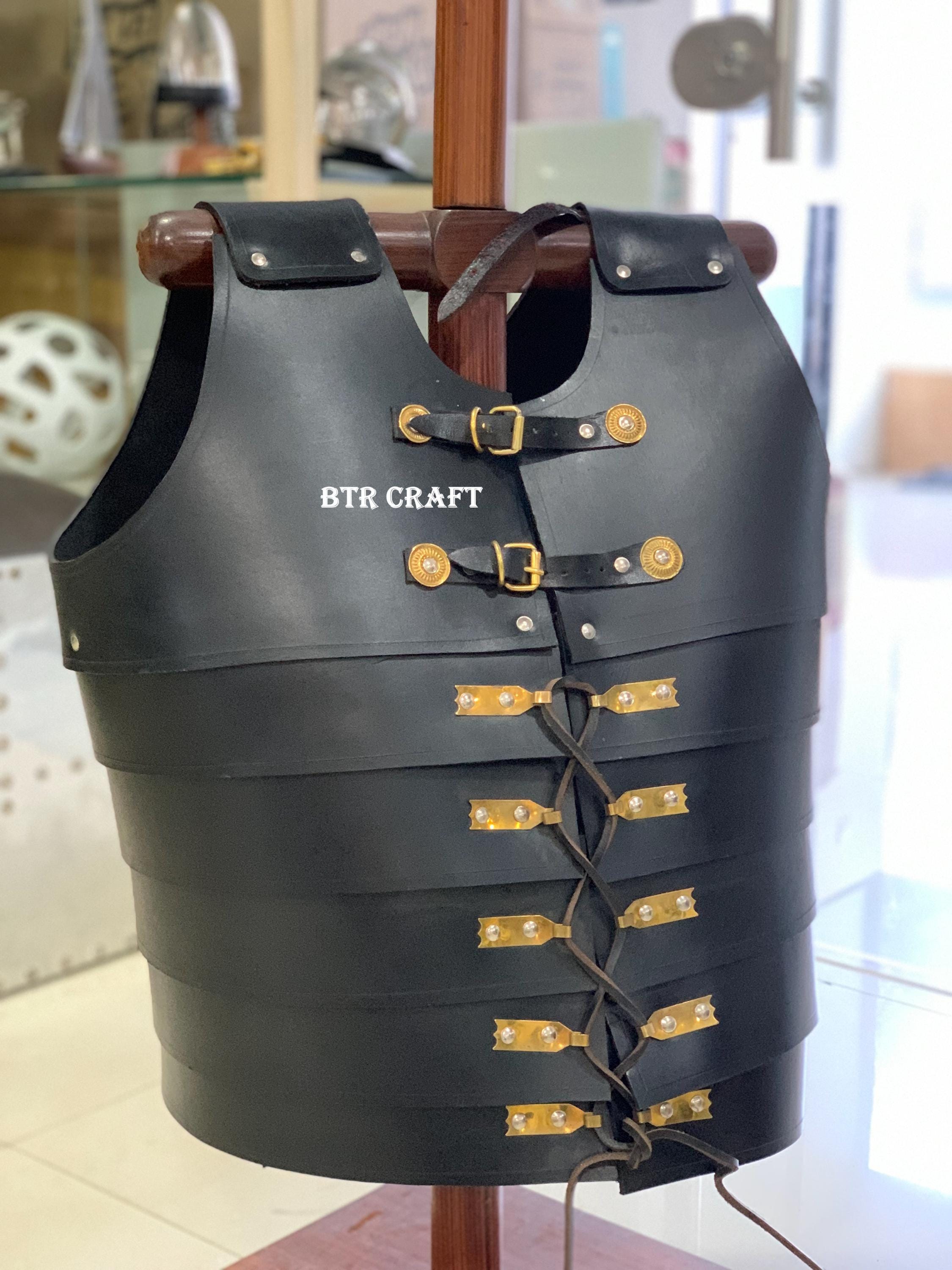 Armatura romana in pelle con lorica segmentata: costume da cosplay