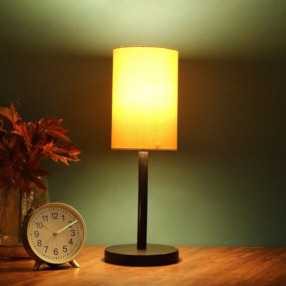 Yellow and on sale grey table lamp