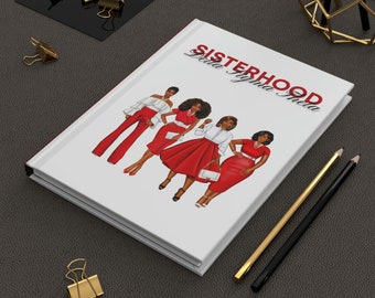 Delta Sigma Theta geïnspireerd hardcover dagboek mat