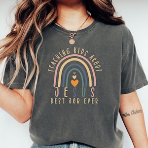 Teaching Kids about Jesus, Kids Ministry Shirt, Minister Shirt, Youth Pastor T-Shirt, Childrens Ministry Tee, Church Shirt, Christian Shirt