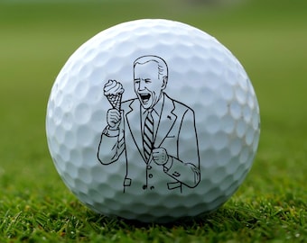 Pelotas de golf de Joe Biden, Pelota de golf divertida de Joe Biden, Pelota de golf perdida de Biden, Ayuda, estoy perdido Pelota de golf de Joe Biden, Regalos de golf, Trump 2024