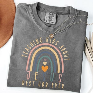 Teaching Kids about Jesus, Kids Ministry Shirt, Minister Shirt, Youth Pastor T-Shirt, Childrens Ministry Tee, Church Shirt, Christian Shirt