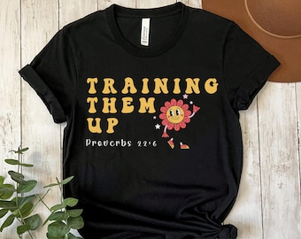 Entrenándolos camisa, Enseñando a los niños acerca de Jesús, Camisa del Ministerio, Camisa del Ministro, Camiseta del Pastor Juvenil, Camiseta del Ministerio de los Niños, Camisa de la Iglesia