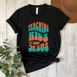 Ministerie shirt, kinderen lesgeven over Jezus, minister shirt, jeugdpastor T-shirt, kinder ministerie T-shirt, kerk shirt, christelijk shirt