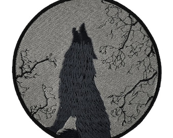 Huilende wolf patch