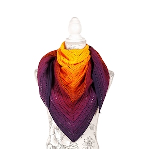 Elena shawl, crochet pattern