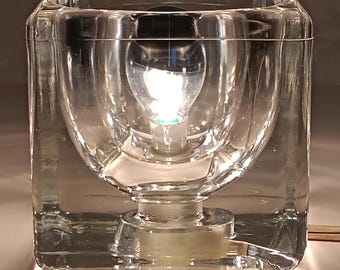 Peill & Putzler TA14 glass table lamp from the 1970s