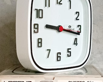 Lorenz Duetto Wall Clock, 1980s, New Old Stock