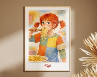 Pippi Longstocking Poster Inspiration – Digital Download | Decor | Poster | Living Room | Dining Room | Encouraging Quote | Children's Room