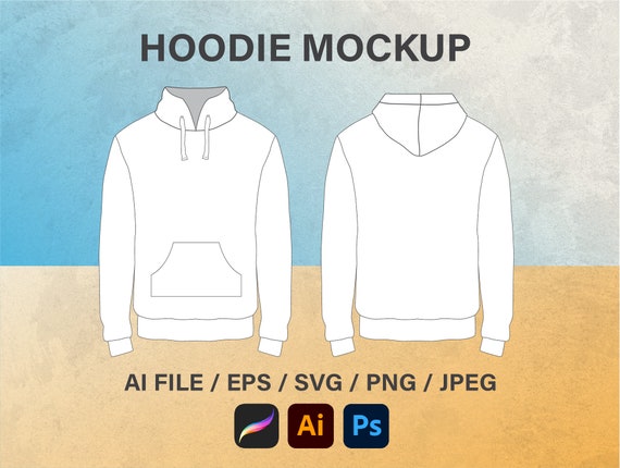 Illustrator hoodie template sale