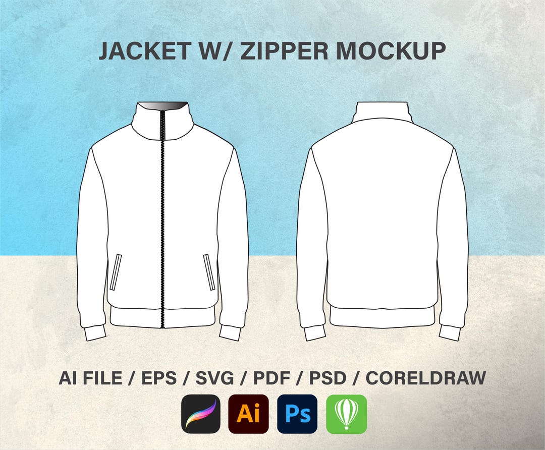 Track Jacket Mockup Jaket Psd Track Top Mockup Sales