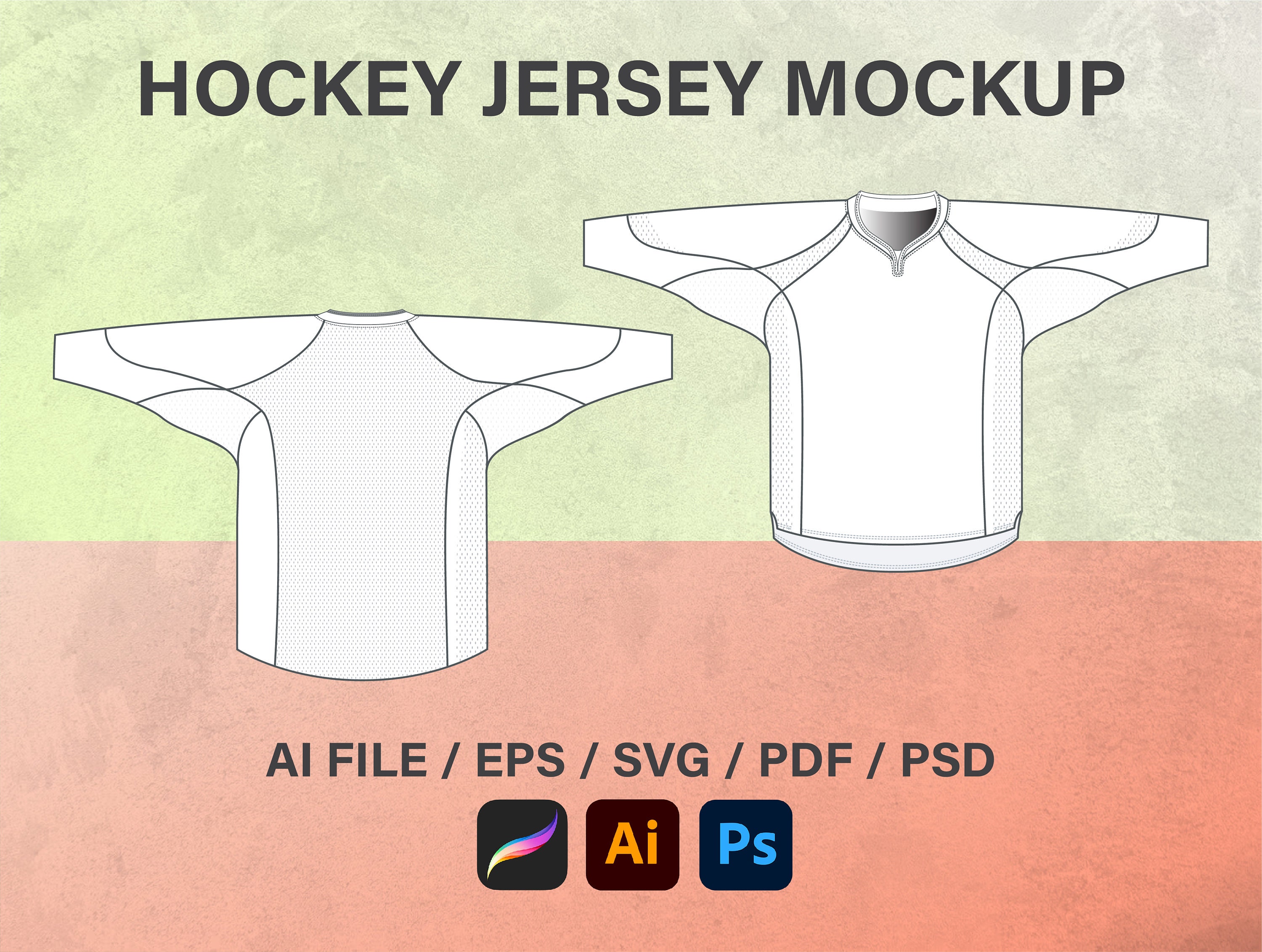 Hockey Jersey Mock-up Templates