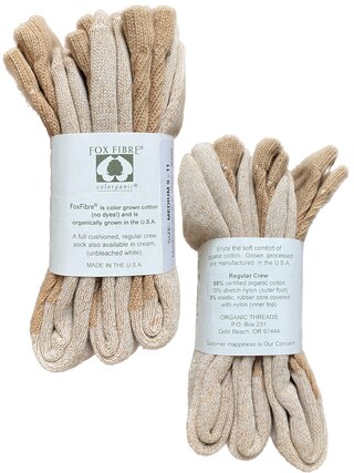 Fox Calze Sottili COOLMAX SPEYER - Per Uomo, Taglia L, Colore Sabbia, Traspiranti E Asciutte, Con Supporto Arco Plantare