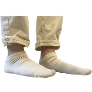 100% Cotton Unbleached Organic Ankle Socks