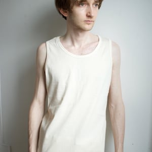 Ungefärbtes Tank Top aus 100% Biobaumwolle