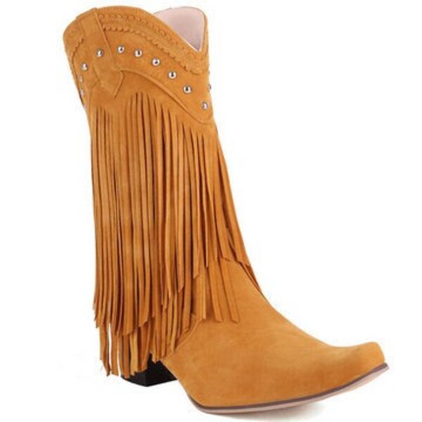 Fringe Boots - Etsy