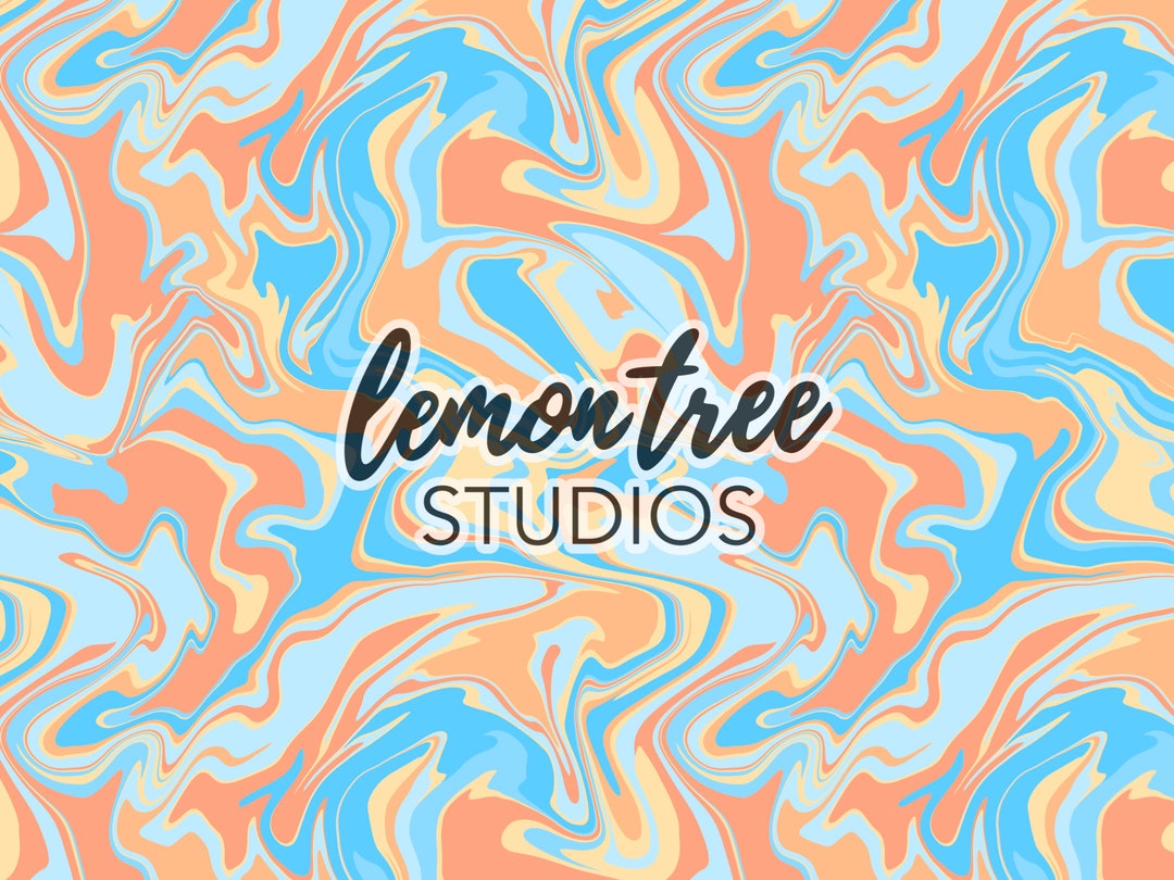 Retro Liquid Marble Seamless Digital Pattern Repeating File - Etsy