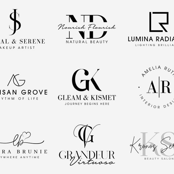 Creerò un design del logo personalizzato per la tua azienda Creatore di logo professionale Creazione di logo Kit di design del logo personalizzato per il branding aziendale