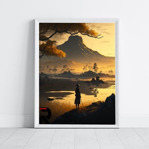 DIGITAL DOWNLOAD Japanese Samurai Landscape Tsushima