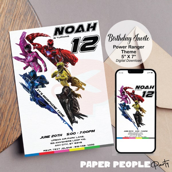 Power Ranger Party - Etsy
