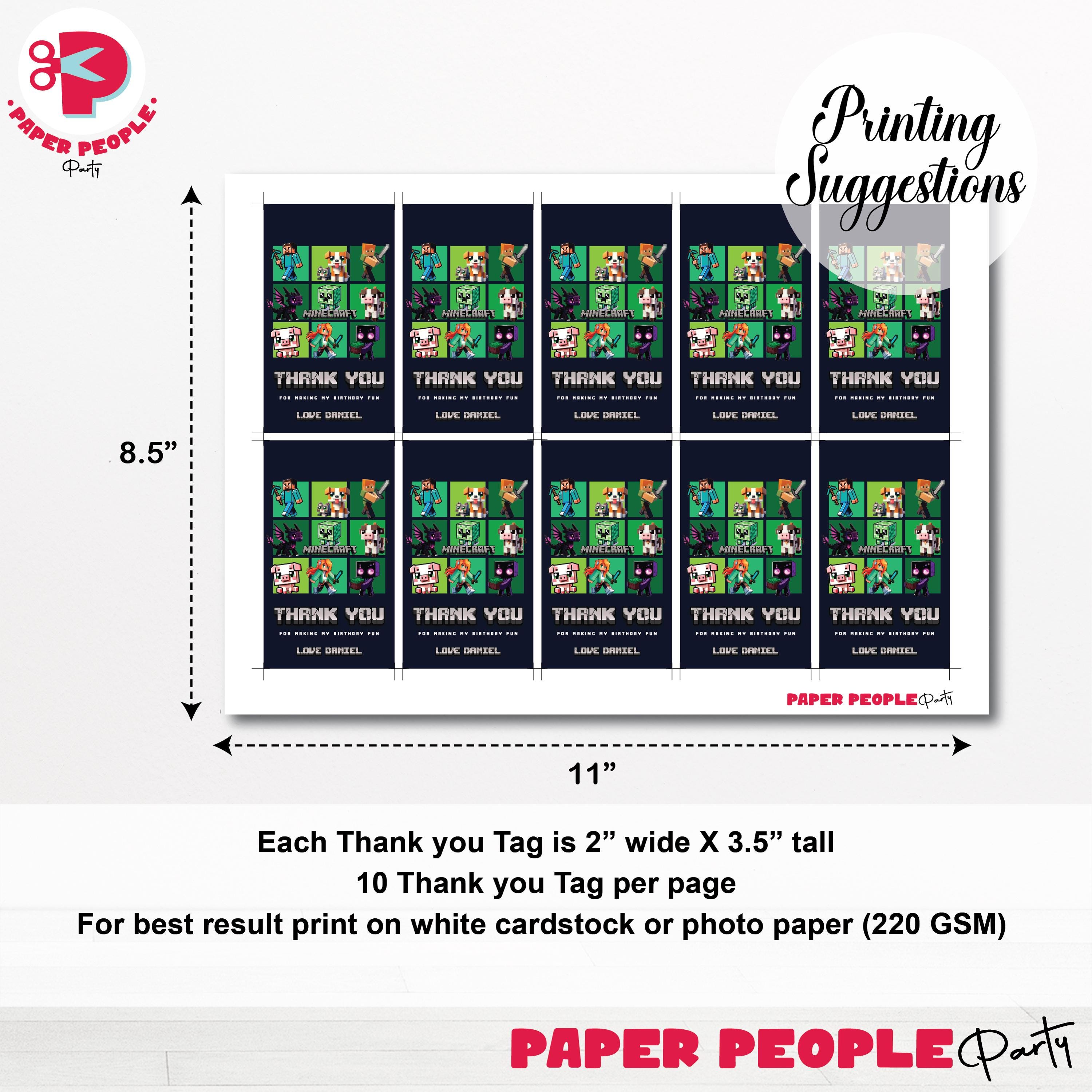 Minecraft Custom Thank You Tag