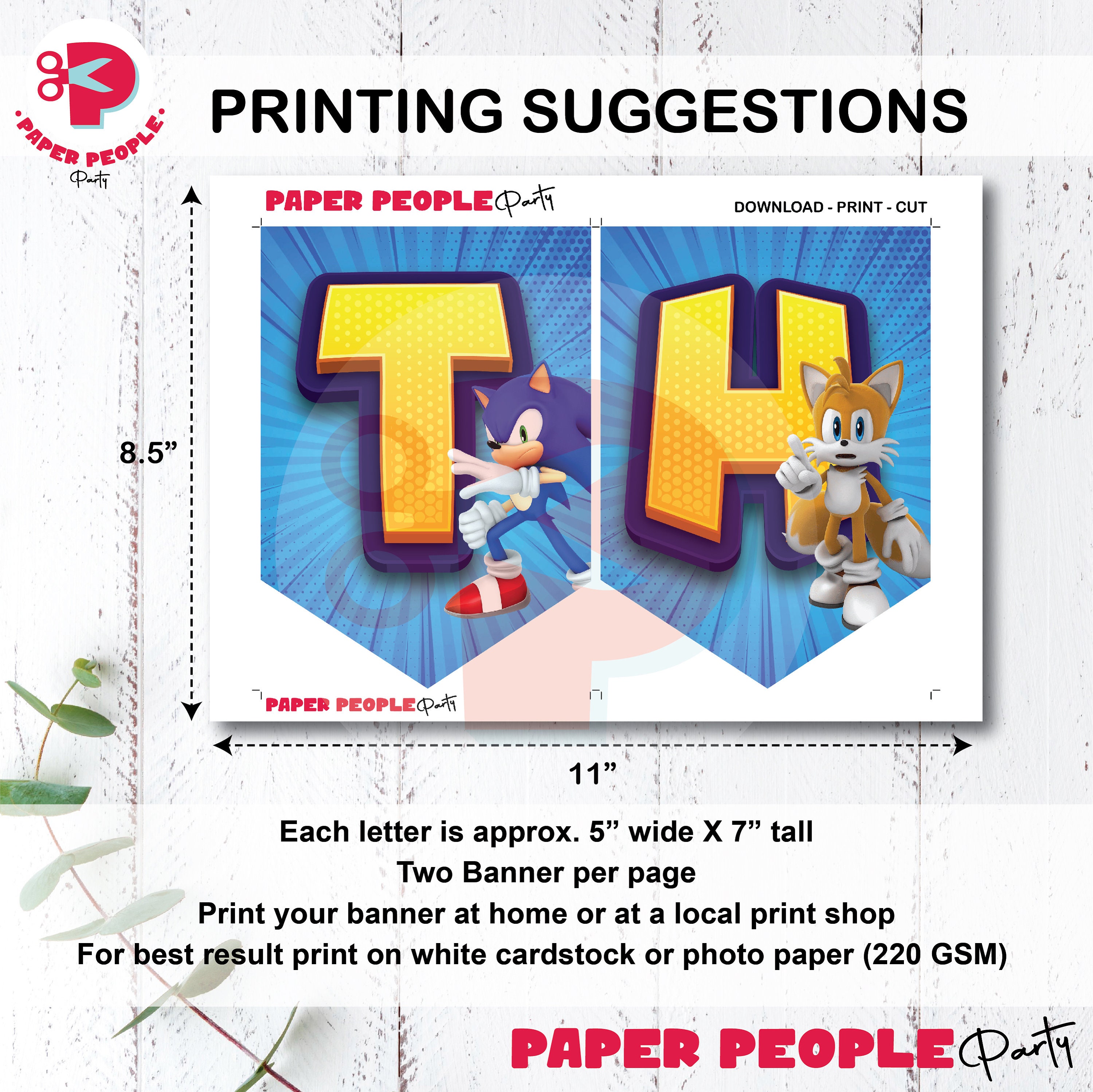 Sonic Birthday Banner, Sonic Party Banner, Happy Birthday Bunting, Printable Birthday Banner - Etsy