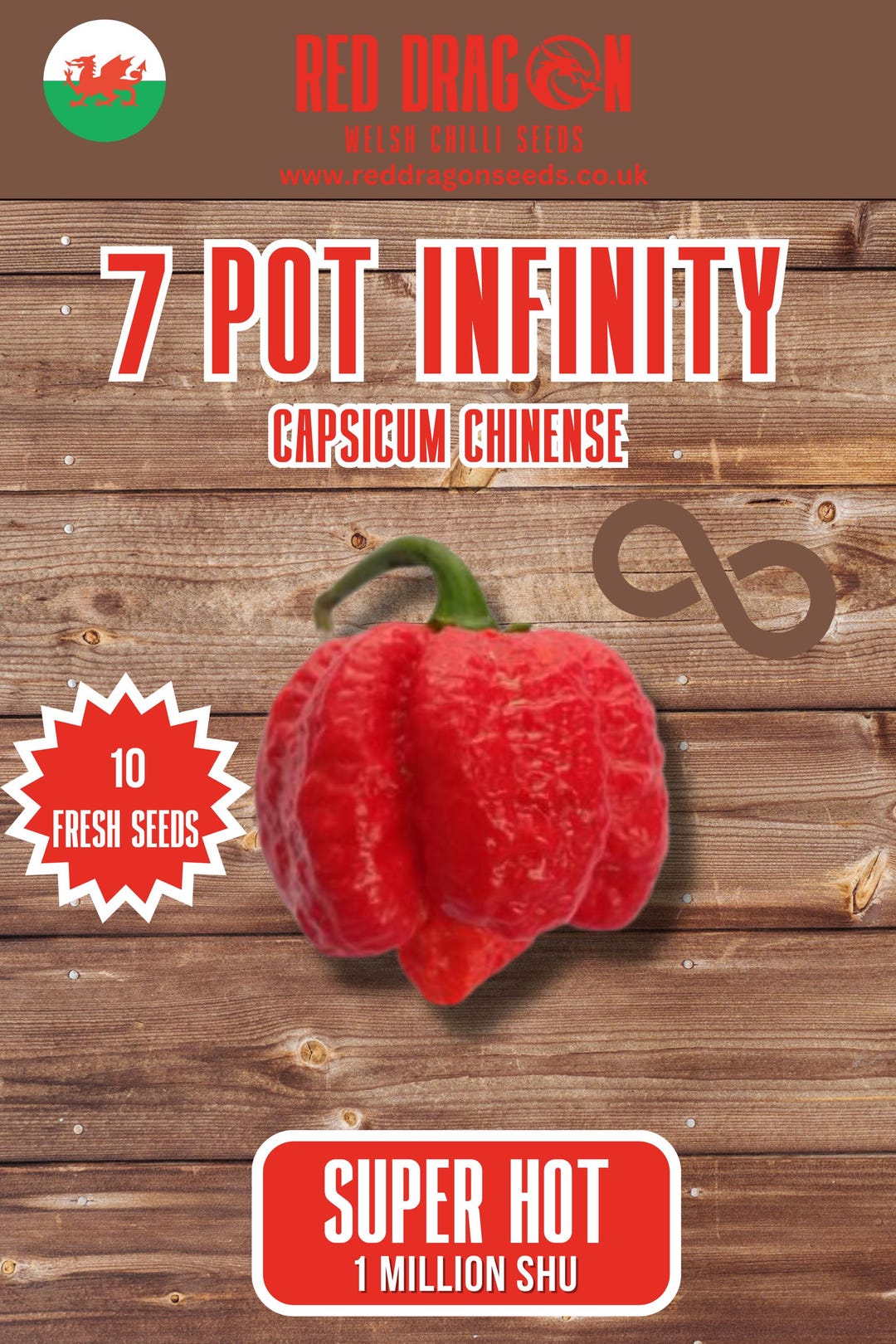 7 Pot Infinity Chilli Seeds - 10 Fresh Pepper Seeds - Etsy Canada