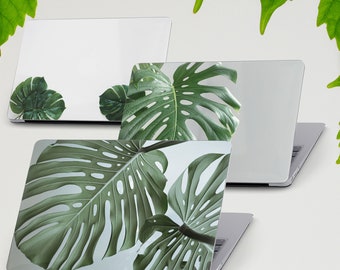 Monstera Plant MacBook Case Jungle Tropical Leaves Laptop Cover Elegant Hard Bumper for MacBook M2 M1 Pro, Air 13 14 16 inch