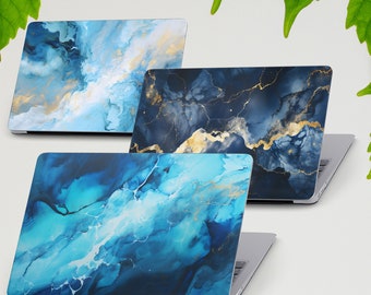 Marble Mac Book Case Marble art Laptop Cover, Elegant Hard Bumper, Stone Print for MacBook M2 M1 Pro, Air 13 14 16 inch