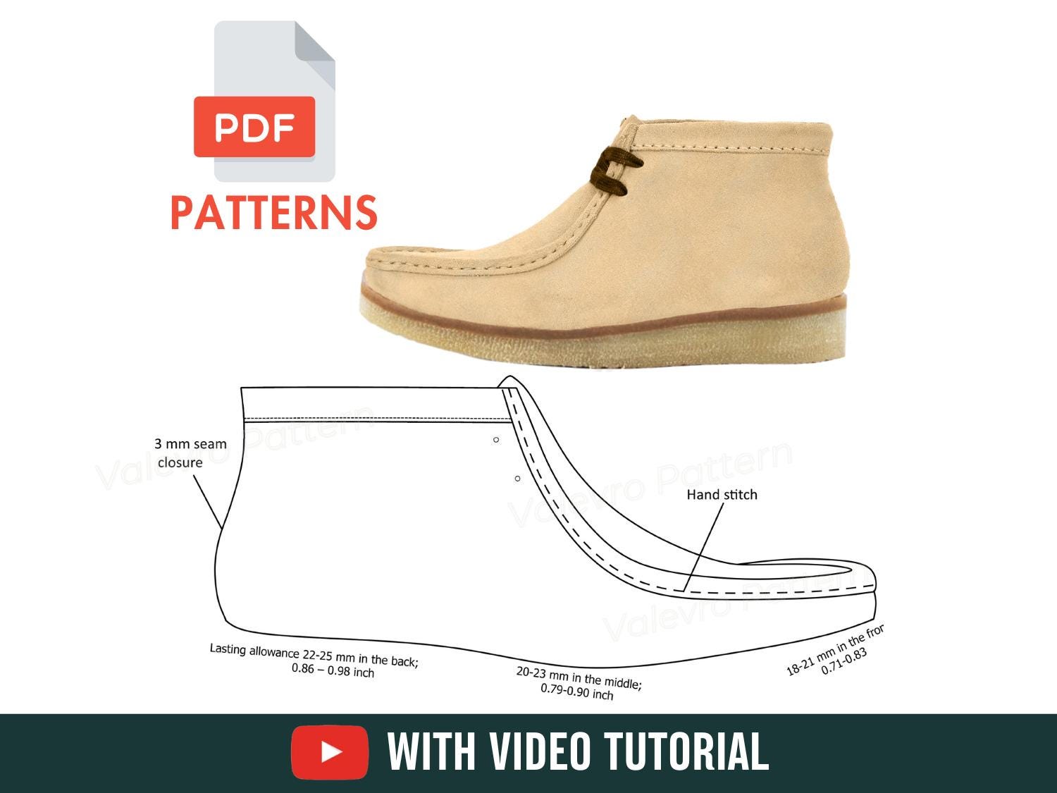 Moccasin Boots Sewing Pattern: Women