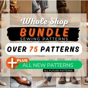 Sewing Shoes Patterns - Shoe Pattern for Men & Women - Boots Pattern - Sandals Pattern - Sneakers Pattern - Sewing Shoes Pattern PDF