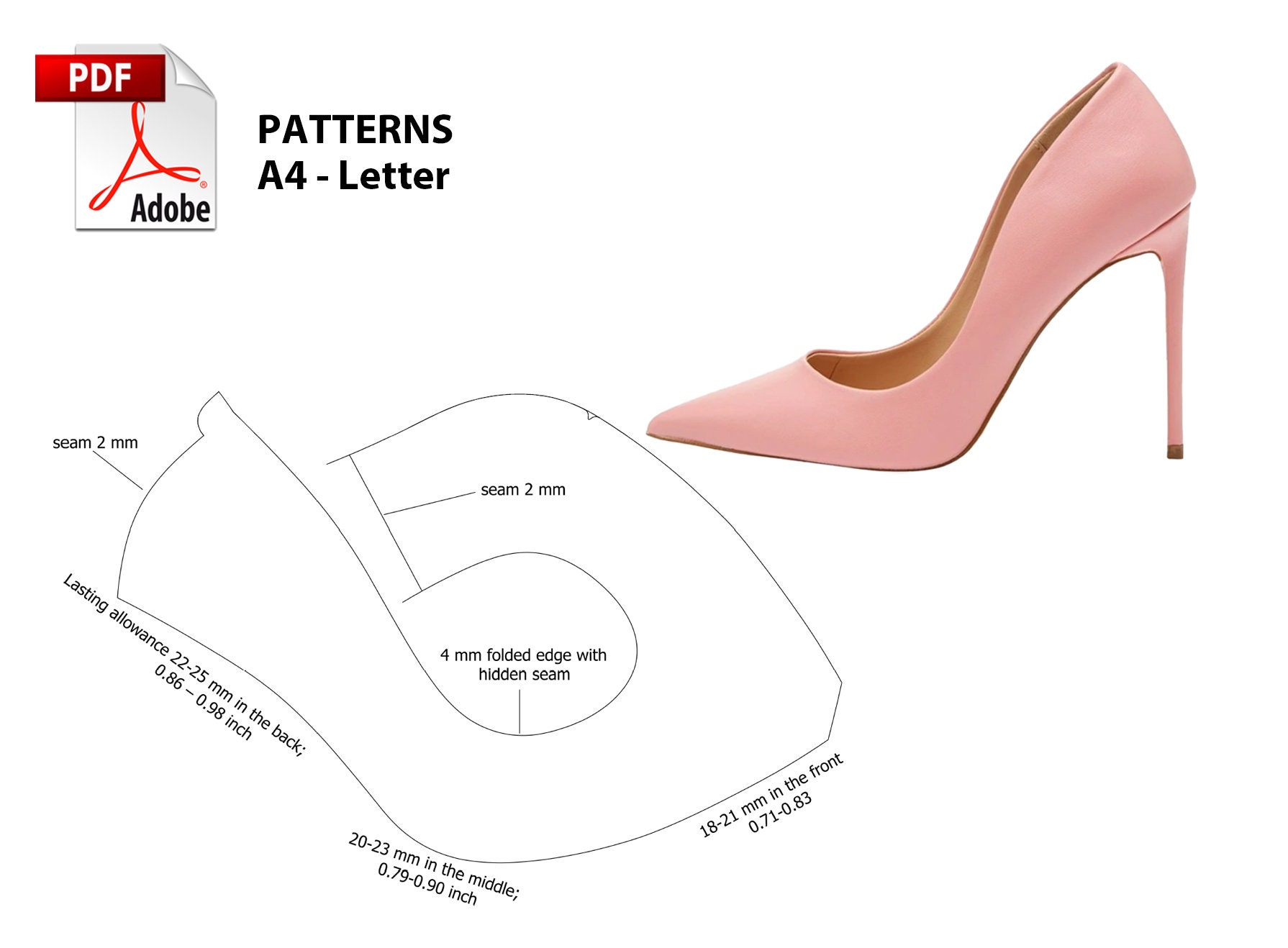 Buy High Heel Pattern Online In India Etsy India
