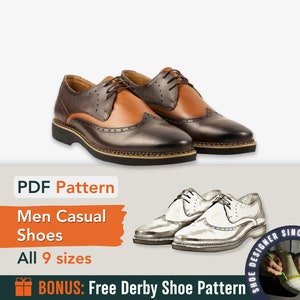 Digital Shoes Pattern - Laces Casual Shoes - Sewing Shoes Patterns ...